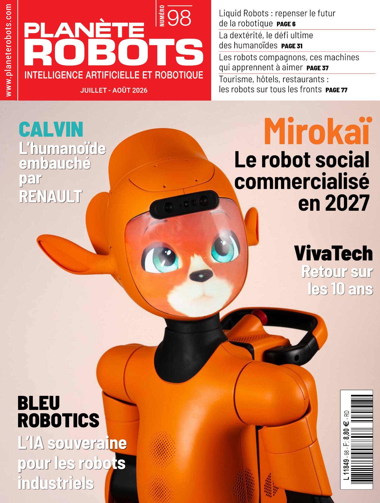 Planète Robots, #98, July–August 2026